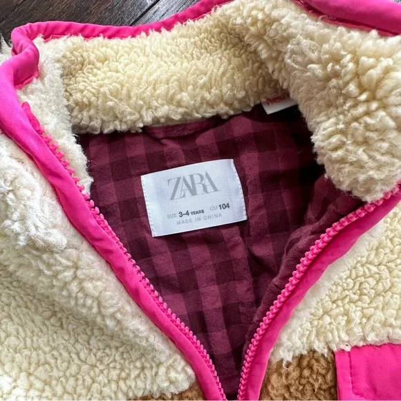 Zara Jacket Girls Size 3-4T - Picture 4 of 5